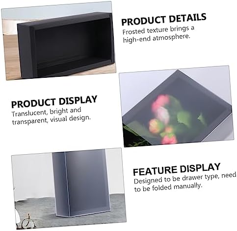 Butifulsic 6pcs Kraft Paper Drawer for Gift Wrapping and Present Packaging