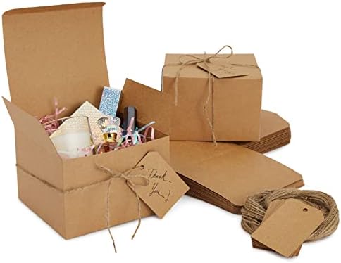 Stockroom Plus Brown Gift Boxes with Lids 25 Pack