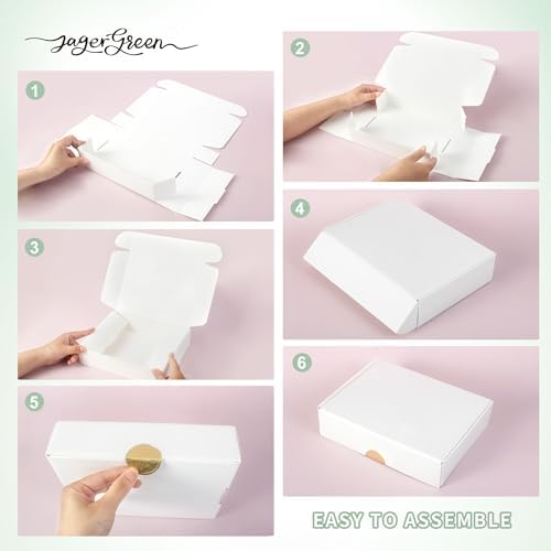 JagerGreen White Gift Box with Lid Pack of 10