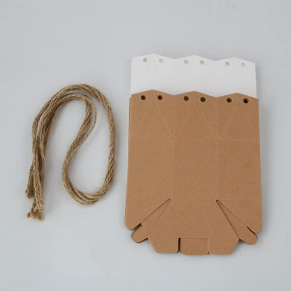 24Pcs Kraft Paper Gift Wrap Boxes with Twine for Small Gifts