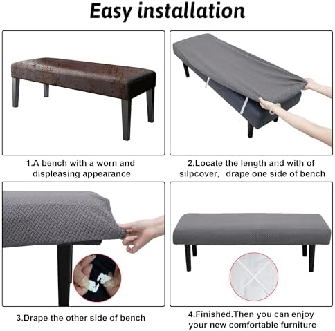 Stretch Bench Covers for Home Use Washable and Durable