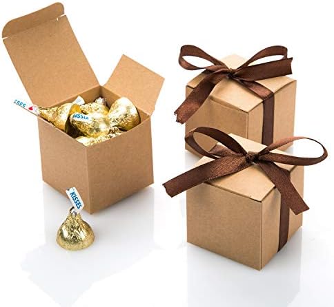 AWELL Kraft Gift Candy Box Pack of 50