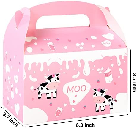 Umoni Cow Party Favor Treat Boxes 12 Pack