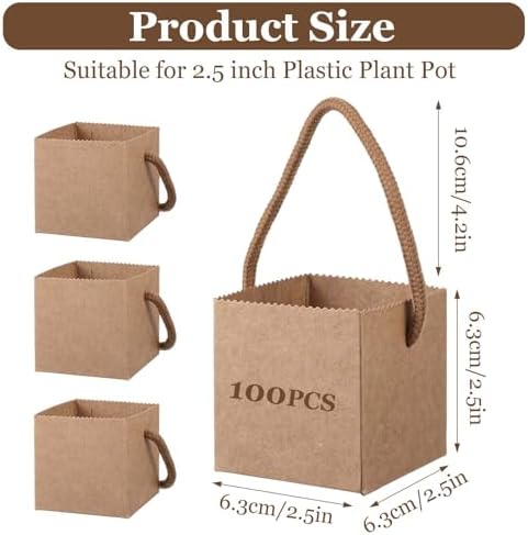 Lemecima 100Pcs Succulent Wrap Bags Gift Box