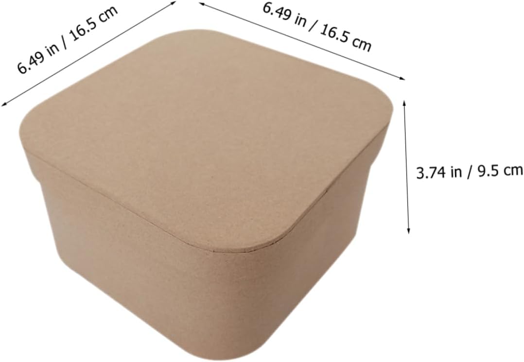 3pcs Kraft Box for Valentine Day Treats Jewelry and Party Favors