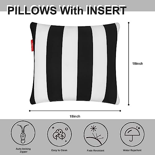 Pcinfuns 18x18 Inch Throw Pillows Pack of 2