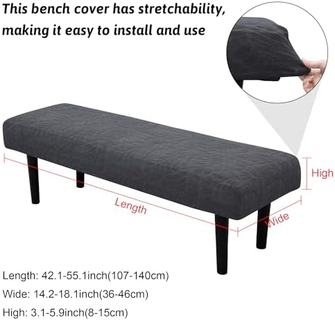 Stretch Bench Covers with Anti-Slip Design