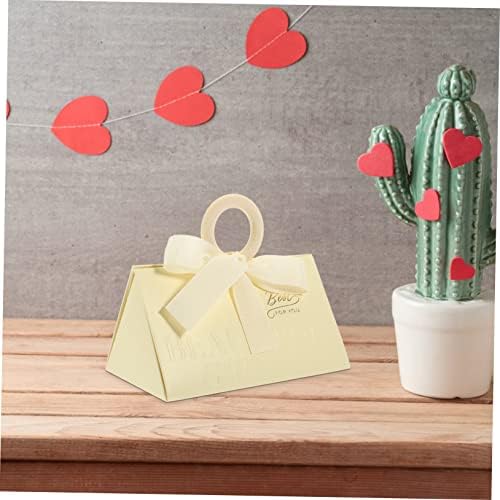 Ipetboom 20pcs Triangle Candy Boxes for Valentines Day and Weddings