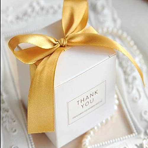 MODADA Simple White Cube Gift Boxes 50pcs