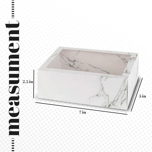 Hammont Clear Window Gift Boxes 6 Pack Rectangle