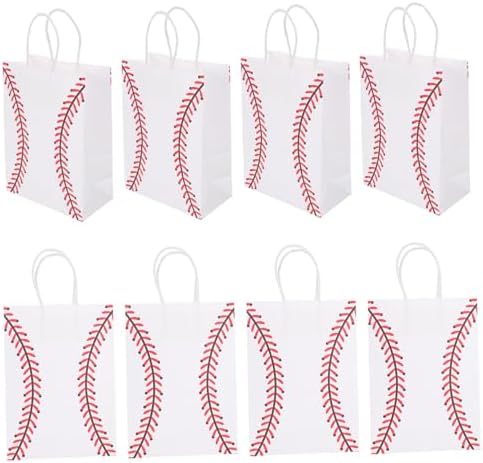 Totority 12pcs Baseball Themed Candy Bags for Party Favor