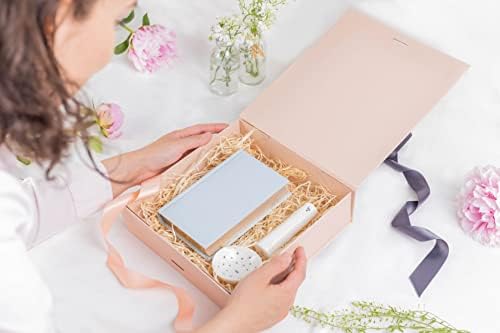 Pink Box 64x88x374 with Magnetic Lid and Ribbons