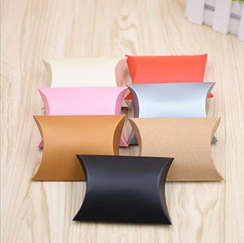 Crysdaralovebi 200pcs Kraft Paper Wedding Candy Boxes