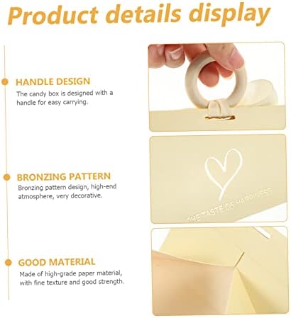 Ipetboom 20pcs Triangle Candy Boxes for Valentines Day and Weddings