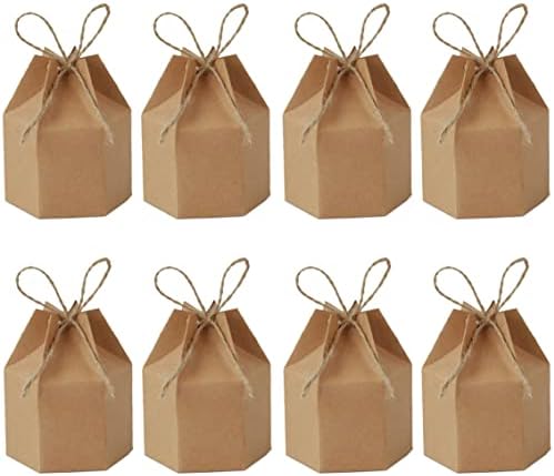 24Pcs Kraft Paper Gift Wrap Boxes with Twine for Small Gifts
