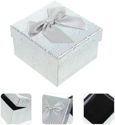 Amosfun 6Pcs Collapsible Gift Boxes with Ribbons for Birthdays Weddings and Parties