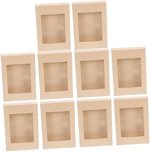 ABOOFAN 10pcs Transparent Window Cookie Boxes for Party Supplies