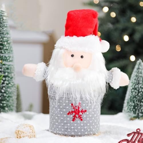Kerio Christmas Gift Box Felt Sack with Apple and Snowflake Design