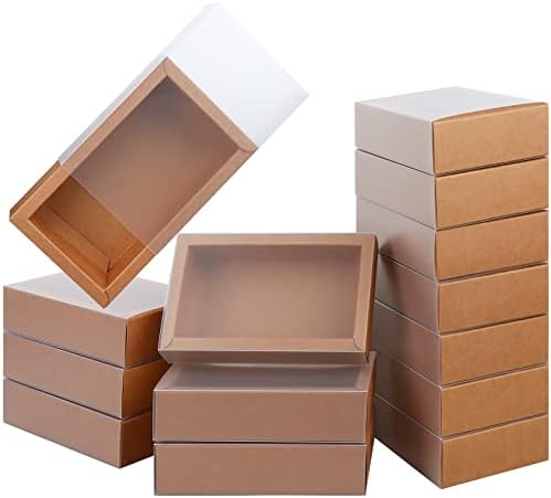 26 PCS Rectangle Kraft Boxes for Gifts and Crafts