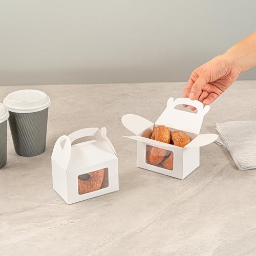 Restaurantware Bio Tek 4x25x25 Inch Gable Boxes 25 Count