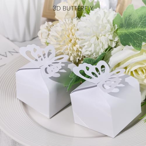 VGOODALL 50PCS 3D Butterfly Candy Gift Boxes