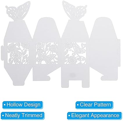 PATIKIL 2x2x31 Inch Favor Boxes 25 Pack White Gift Boxes