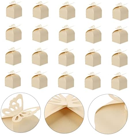 Didiseaon 50pcs Hollow Out Butterflies Candy Boxes for Weddings and Parties
