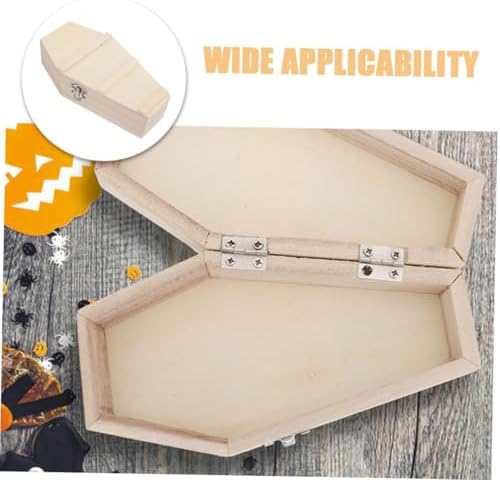 OKUMEYR 3Pcs Coffin Shaped Halloween Treat Boxes