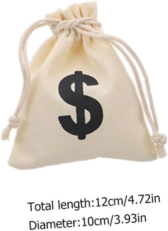 Holibanna 10 Pcs Canvas Drawstring Bags Set for Party Favors