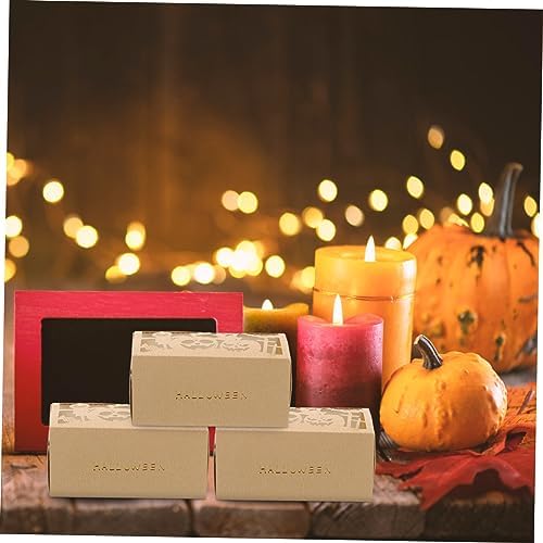 STOBOK 50Pcs Halloween Goodie Boxes Paper Treat Holders for Parties