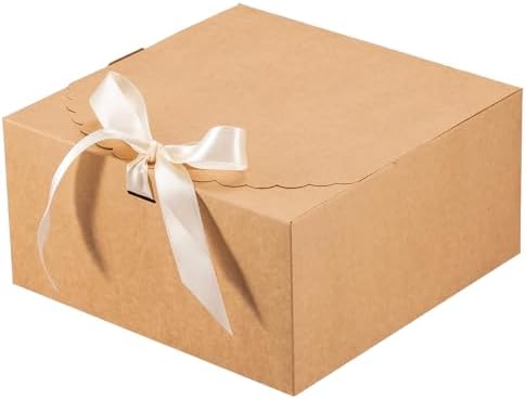 UnicoPak 6-Pack Brown Gift Boxes with Lids