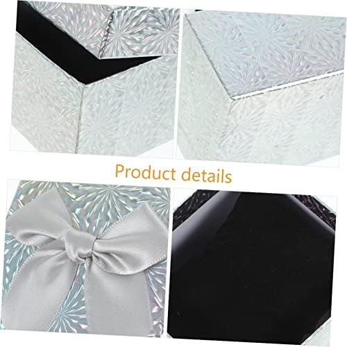 LIFKOME 6pcs Square Paper Gift Boxes for Wrapping