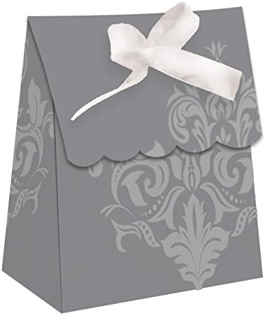 Silver Anniversary Favor Bags with Ribbon