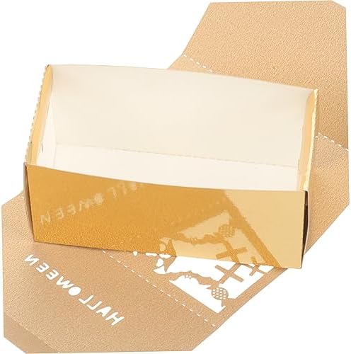 NUOBESTY Halloween Candy Boxes 50pcs Iridescent Paper Treat Containers
