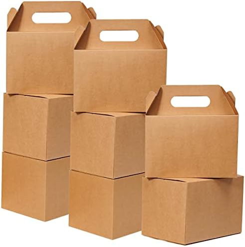 Shallive 15 Pcs Large Treat Boxes With Handle