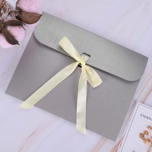10pcs Paper Gift Bags with Ribbon Bowknot