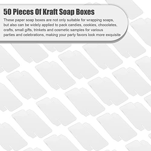 50 Pcs Kraft Soap Boxes for Party Favors and Gifts