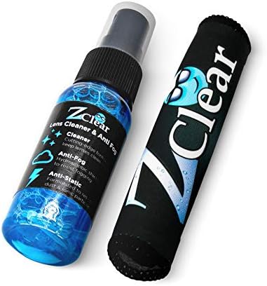 Z Clear Combo Pack 1oz Anti-Fog Spray and Microfiber Cloth