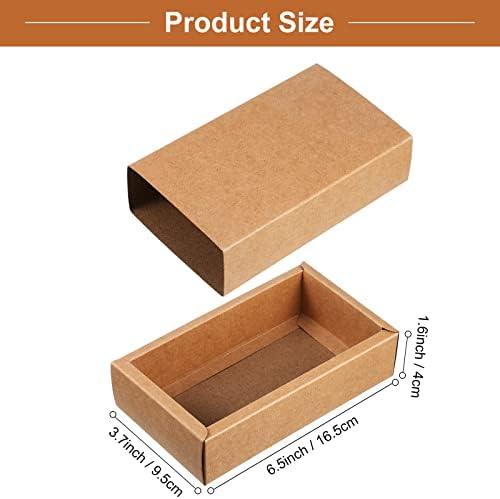 Zonon 30PCS Kraft Paper Drawer Boxes for Gifts