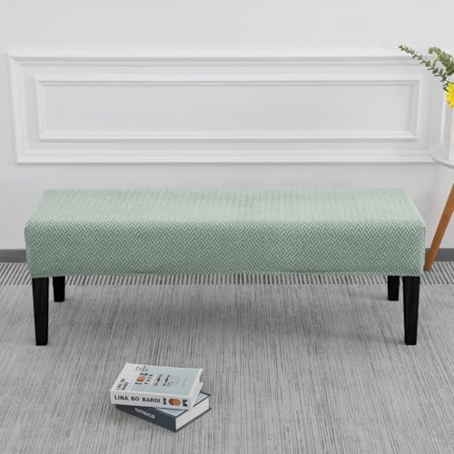 SPRINGRICO Stretch Dining Bench Cover - Green