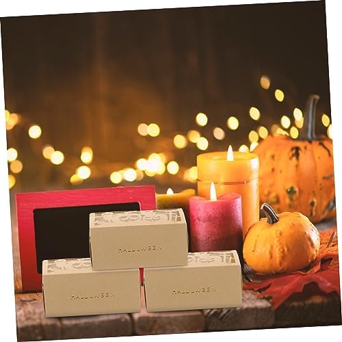 NUOBESTY Halloween Candy Boxes 50pcs Iridescent Paper Treat Containers