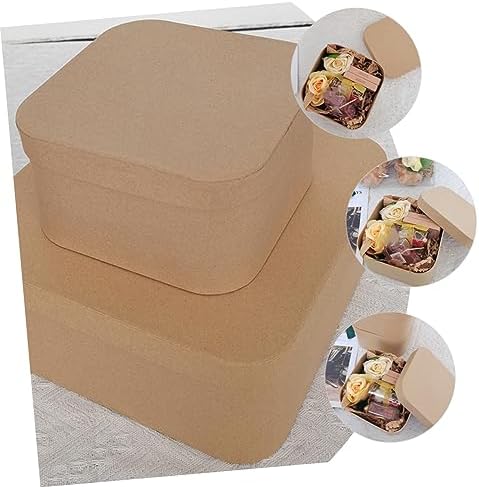 3pcs Kraft Box for Valentine Day Treats Jewelry and Party Favors