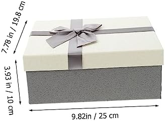 EXQUIMEUBLE Bowknot Cosmetic Storage Box 25x197x10cm