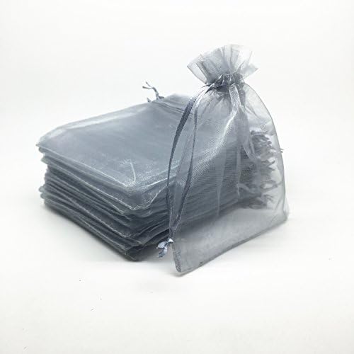 100pcs 4x6 Inch Drawstring Organza Gift Bags for Weddings