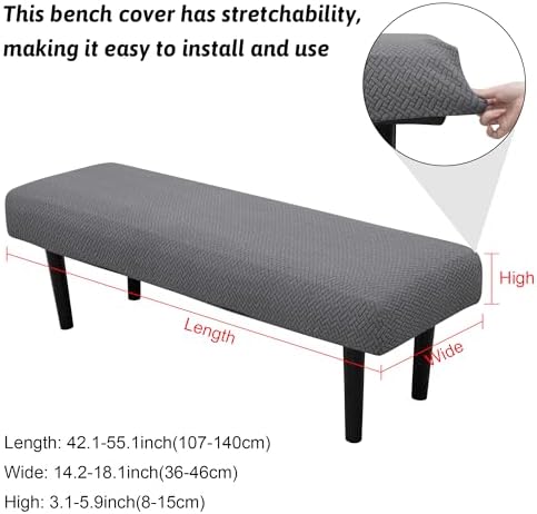 Stretch Bench Covers for Home Use Washable and Durable