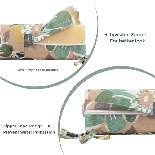 Magpie Fabrics Swing Cushion Covers 2 Set Green Floral
