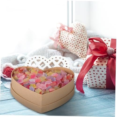 Heart Shaped Kraft Box for Valentines Day Wedding Favors