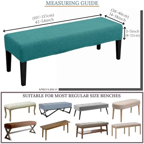 SPRINGRICO Stretch Bench Cover Teal
