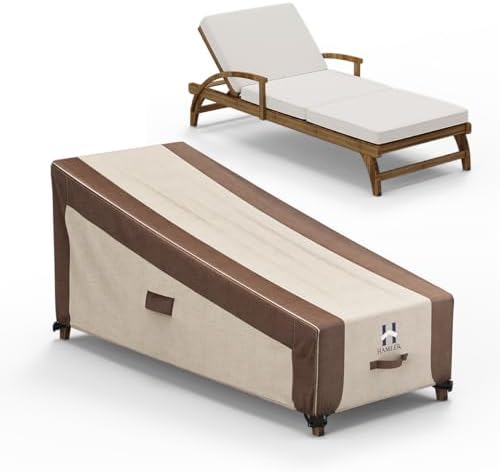 HAMLER Chaise Lounge Cover Heavy Duty Outdoor Waterproof