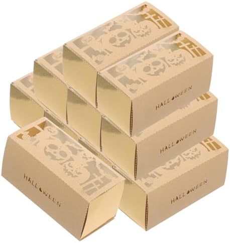 NUOBESTY 50pcs Mini Pumpkin Candy Boxes Halloween Party Favors